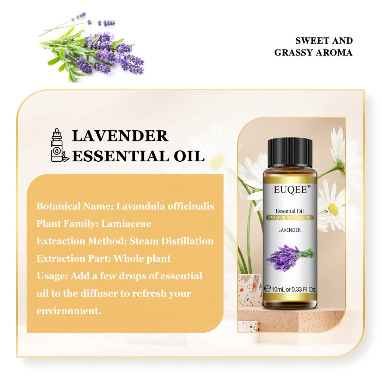 EUQEE 10ml Essential Oils Set
