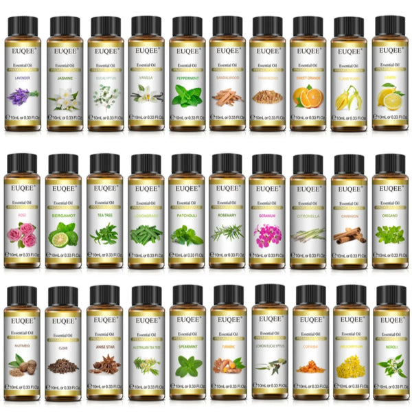 EUQEE 10ml Essential Oils Set